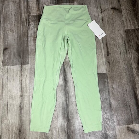 Lululemon Athletic Align High Rise Yoga Pants 25” Creamy Mint NWT Size 8 - Picture 1 of 7